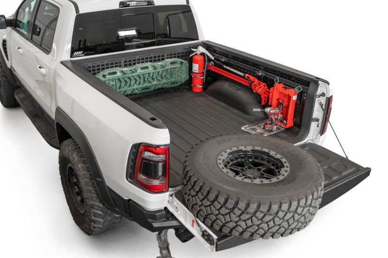Ram TRX Bed Side Molle Panels - Passenger - Addictive Desert Designs - Full Set - Hammer Black - `21-`23